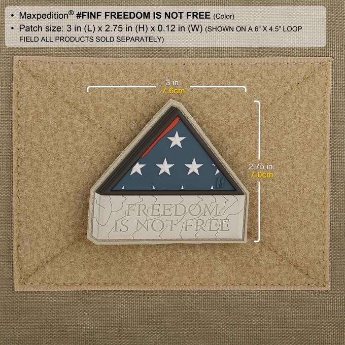 Maxpedition Freedom is not Free 3D Morale Patch