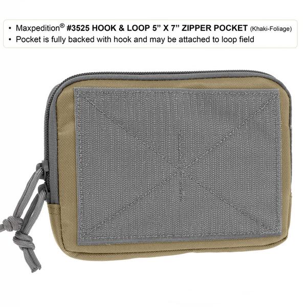 Maxpedition Hook & Loop 5 x 7 Zipper Pocket – Maxpedition UK